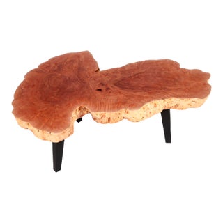 Modern Lychee Living Edge Coffee Table 91 For Sale