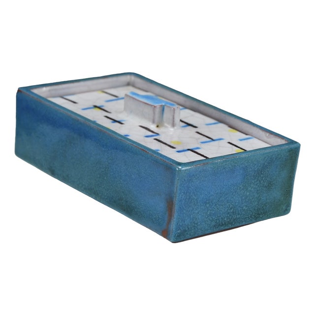 Bauhaus Ceramic Zuckerdose Box by Uffrecht & Co., Neuhaldensleben, 1930 For Sale