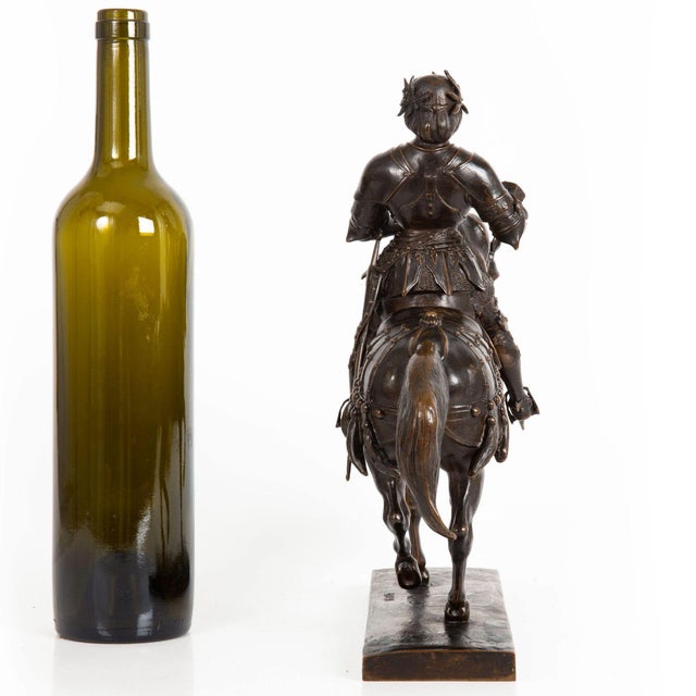 Rare Bronze Sculpture “Charles Vii, the Victorious” by Antoine-Louis Barye For Sale - Image 4 of 12