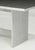 circa 1998, Richard Gluckman (American, b. 1947), unmarked, aluminum trestle form base, black frosted glass top, 29-1/2 x...