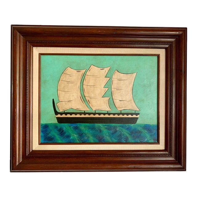 Contemporary Impressionist Style Seascape Painting on Canvas, Framed For Sale