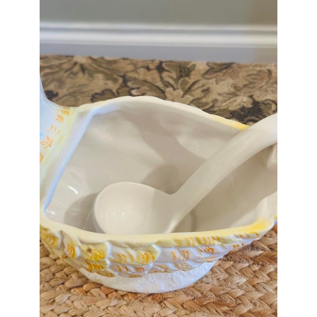 Ceramic Italian Duck Tureen For Sale - Image 7 of 8