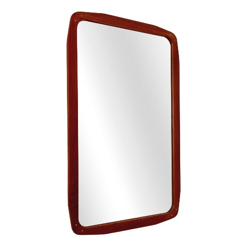 Large Vintage Danish Wall-Mounted Mirror, 1960s For Sale