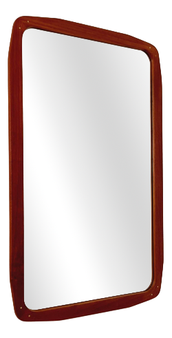 Large Vintage Danish Wall-Mounted Mirror, 1960s