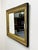 Baroque Vintage Rectangular Gold and Black Mirror, 1970s For Sale - Image 3 of 10