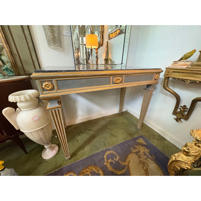 Gold 18th Century Neapolitan Console Table For Sale - Image 8 of 15