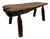 Rustic Wabi Sabi Elm Coffee Table with Dot Details, 1960s For Sale
