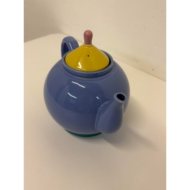 Blue Lindt-Stymeist Postmodern Colorways Tea Kettle, 1980s For Sale - Image 8 of 16
