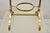 Brass Vintage Italian Mid Century Modern Brass 3 Tier Muffin Pastry Cake Stand For Sale - Image 8 of 10
