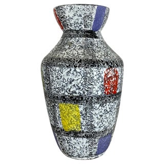Fat Lava Pottery 575 25 Vase from Bay Ceramics, Germany, 1950s For Sale