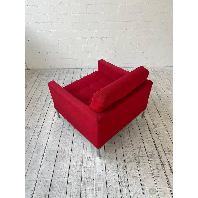 Red Model 1205C Easy Chair and 1205C Sofa by Florence Knoll for Knoll Inc., 1970s, Set of 2 For Sale - Image 8 of 18