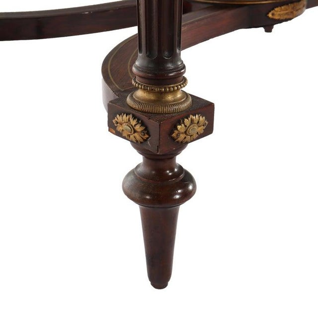 Wood Linke Attr. Louis XVI Rosewood Ormolu Lady's Drop-Leaf Desk 19thC For Sale - Image 7 of 18