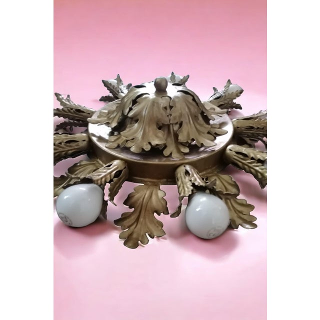 Large Florentine Ceiling Light attributed to Studio Banci Firenze, 1950s, in Flawless conditions. Designed 1950 to 1959...