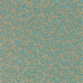 Harlequin Coral Wallpaper in Teal/Gold For Sale