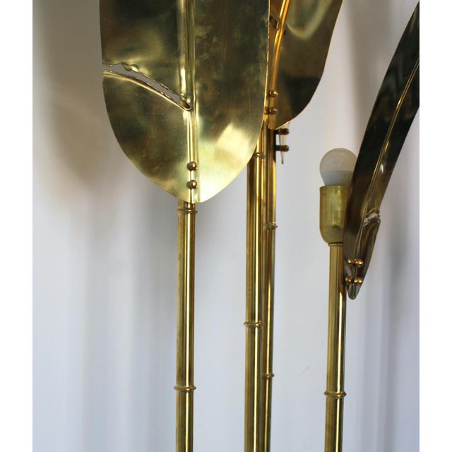 Palma Floor Lamp in Brass, 1970s For Sale - Image 10 of 17