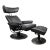 "Jazz" Adjustable Leather Recliner and Ottoman Set by Ekornes For Sale