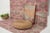 1970s Vintage Turkish Handmade Wool Cotton Pink Area Rug For Sale - Image 11 of 12