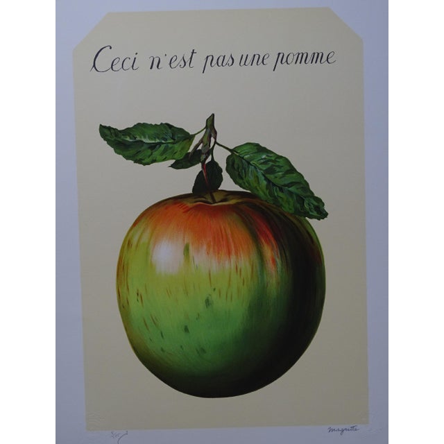 René Magritte, This is not an apple, 2010, Lithograph For Sale - Image 3 of 11