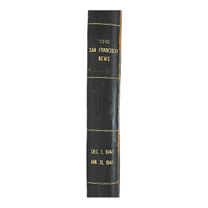 Leather Bound Volume of the San Francisco News, 1940-41