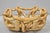 Brown Vintage Modernist Brown Woven Pottery Clay Creations Ceramic Fruit Bowl Basket For Sale - Image 8 of 9
