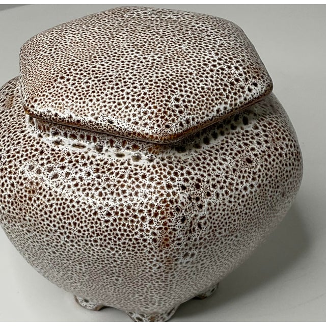 Hexagonal Lidded Ginger Jar For Sale - Image 10 of 12