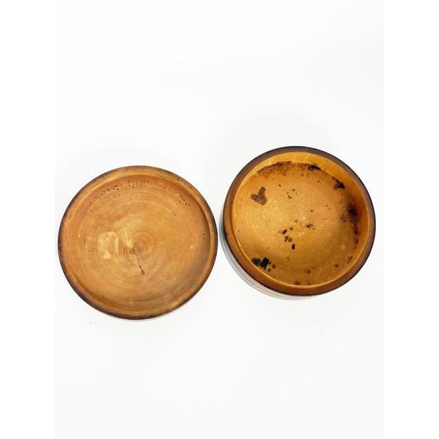Round Wooden Box, France, 1950s For Sale - Image 9 of 18