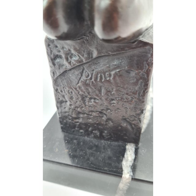 20th Century Bronze Aquarius Woman Figure from Pino, 1970s For Sale - Image 11 of 13