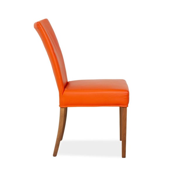 Orange Leather Chair from Bert Plantagie For Sale - Image 11 of 14