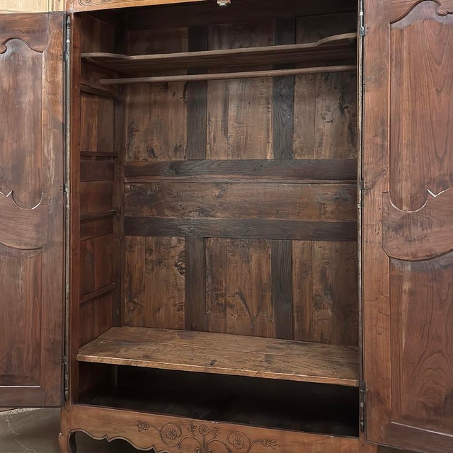19th Century Country French Fruitwood Armoire From Normandy For Sale - Image 17 of 18
