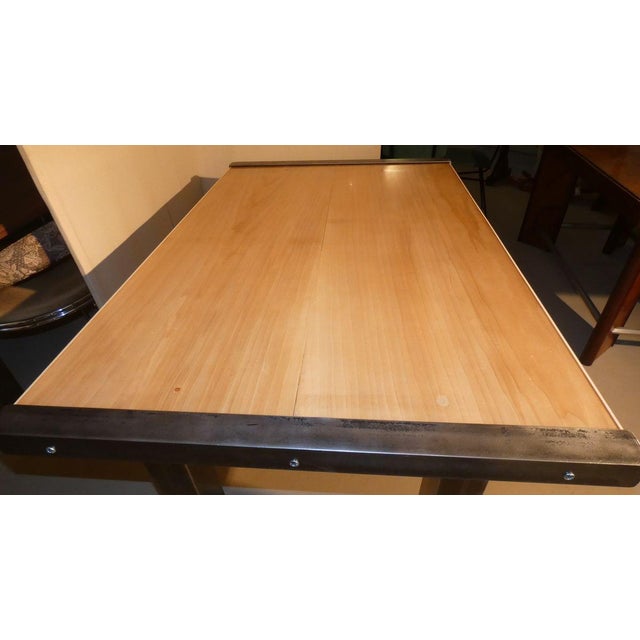 Italian Industrial Maple Dining Table from Officina di Ricerca, 1990s For Sale - Image 9 of 18