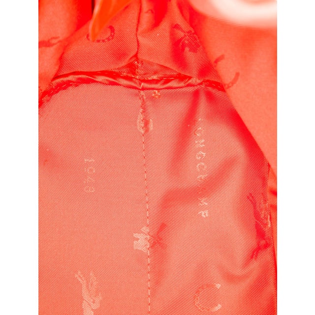 Orange Longchamp Le Pliage Neoprene Crossbody Bucket Bag in Citrus Hermes Orange For Sale - Image 8 of 11