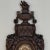 19th Century French Louis XVI Carved Oak Wall Clock ~ Cartel For Sale - Image 4 of 12