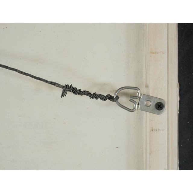 Hand Painted Landscape Reclaimed Window Wall Art For Sale - Image 15 of 16