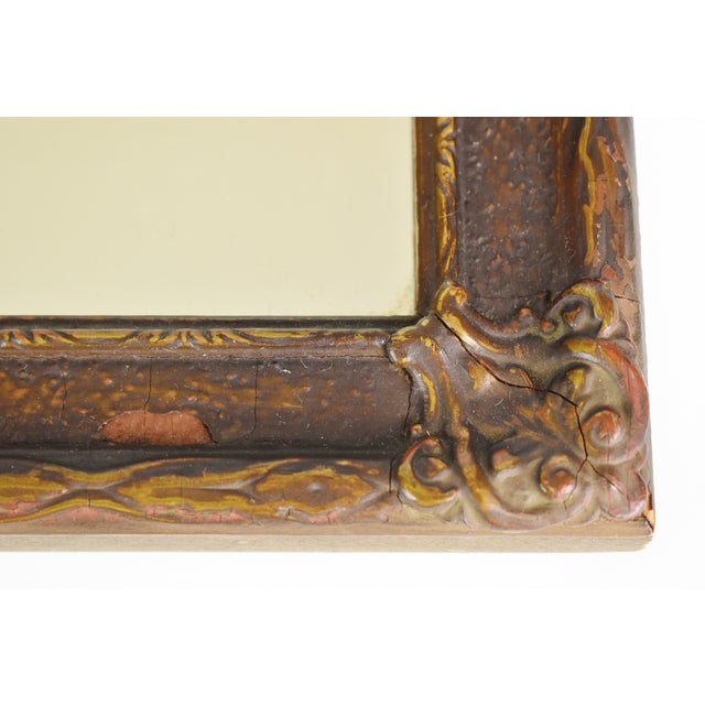 Antique Art Nouveau Etched Glass Mirror Chairish