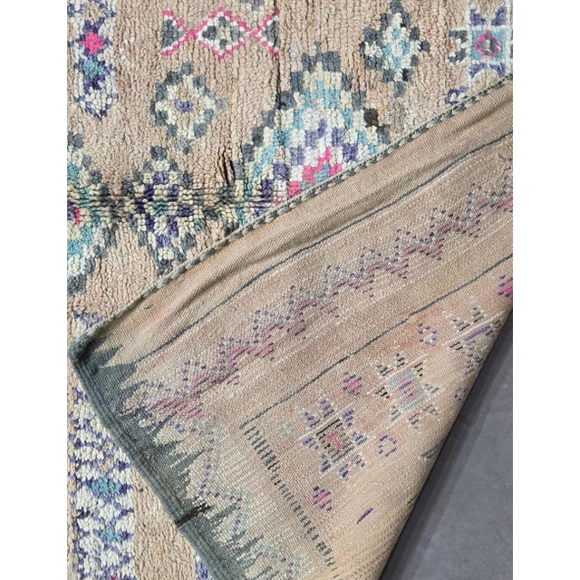 Textile Vintage Boujad Moroccan Rug - 10.5 X 6 Ft For Sale - Image 7 of 9