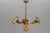 Gold Gilt Metal Three-Light Chandelier by Hans Kögl, 1970s For Sale - Image 8 of 18