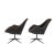 Mid-Century Modern Pair of Mid-Century Space Age Swivel Lounge Chairs For Sale - Image 3 of 9