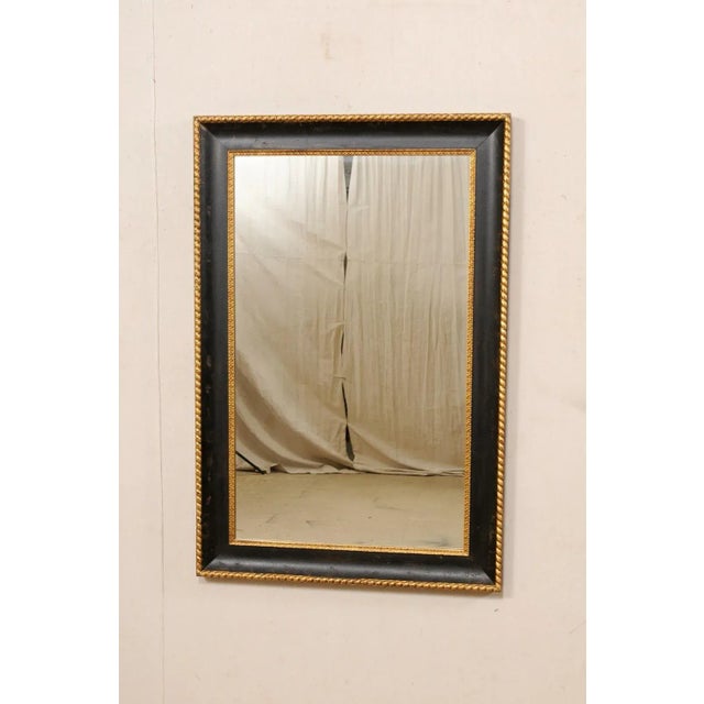 Vintage American Black & Gold Mirror For Sale - Image 10 of 11