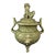 Chinese Celadon Tripod Censer, Lion‑Finial Lidded Incense Burner for Collectible Display For Sale