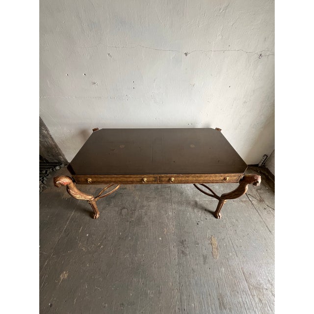 Maitland Smith Vintage Egyptian Style Writing Desk For Sale - Image 10 of 12