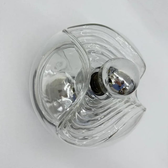 Wave Glass Wall Lamp from Peill & Putzler, 1970s For Sale - Image 17 of 18