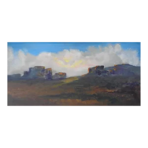 Late 20th Century Plein Air Southwest Sunrise Landscape Painting