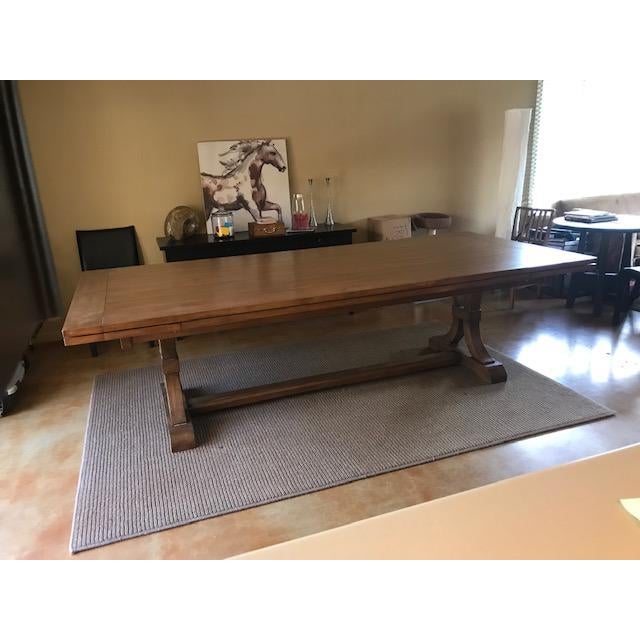 Fremarc Wood Dining Table With Self Storing Leaves Chairish