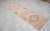 Textile 1960s Traditional Turkish Runner Hand Knotted Distressed Low Pile Pink Hallway Rug Kitchen Decor For Sale - Image 7 of 12