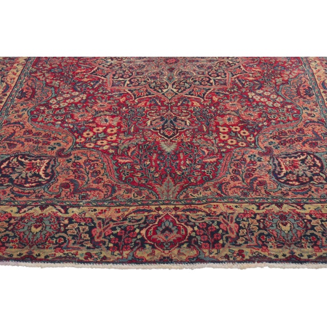 Early 20th Century Antique Persian Tabriz Rug, 04'08 X 06'03 For Sale - Image 4 of 10