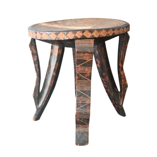 African Prestige Stool For Sale - Image 6 of 9