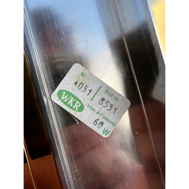 Skyscrape Wall Lamp in Brass and Chrome from WKR Leuchten, 1970s For Sale - Image 11 of 13