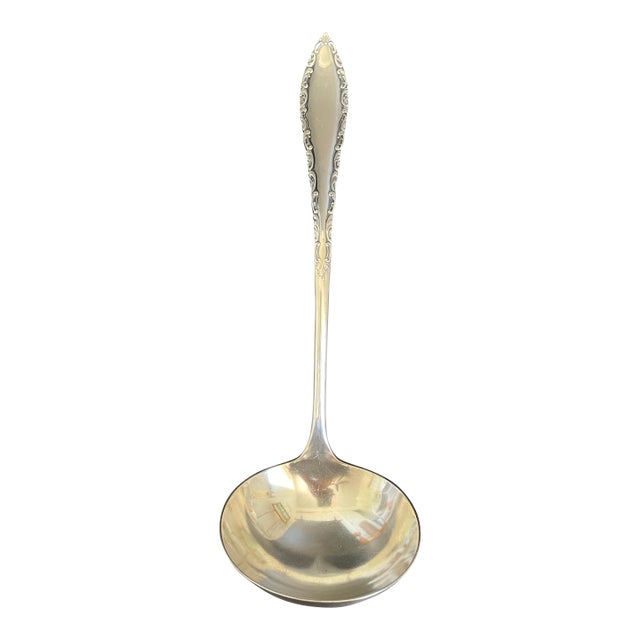 Rogers & Bro A1 Savoy 1892 Silverplate Solid Oyster Ladle For Sale