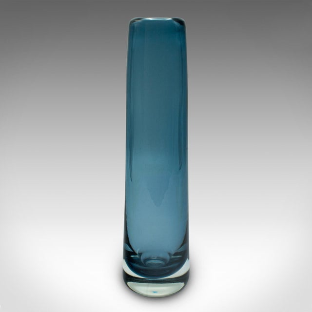 This is a vintage chimney flower vase. A Scandinavian, art glass decorative posy sleeve, dating to the late 20th century,...