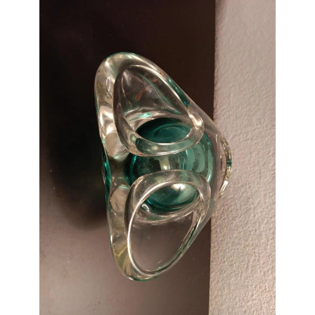 GORGEOUS Signed Adam Jablonski Polish Art Glass Multicolor 7" Sculptural Bowl. This stunning 7" art glass bowl is a true...